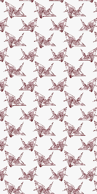 Blackout roller blind for window Origami swans