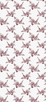 Blackout roller blind for window Origami swans