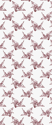 Blackout roller blind for window Origami swans