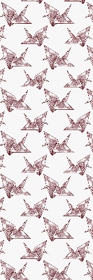 Blackout roller blind for window Origami swans