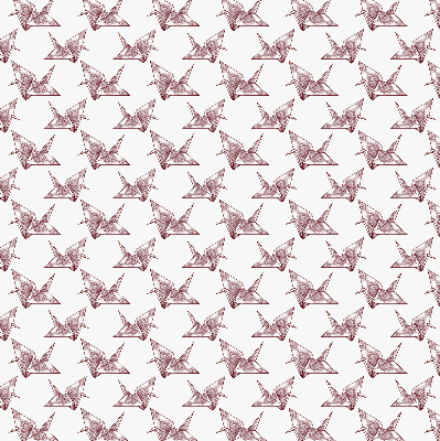 Blackout roller blind for window Origami swans