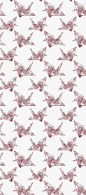 Blackout roller blind for window Origami swans