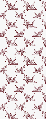 Blackout roller blind for window Origami swans