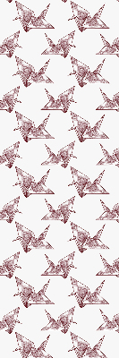 Blackout roller blind for window Origami swans