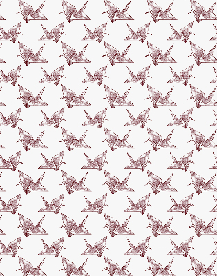 Blackout roller blind for window Origami swans
