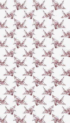 Blackout roller blind for window Origami swans