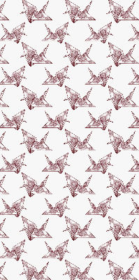 Blackout roller blind for window Origami swans