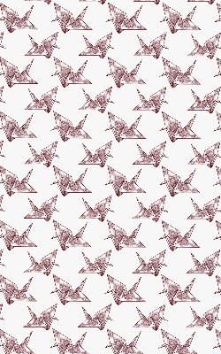 Blackout roller blind for window Origami swans