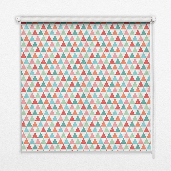 Blackout roller blind Colorful triangles