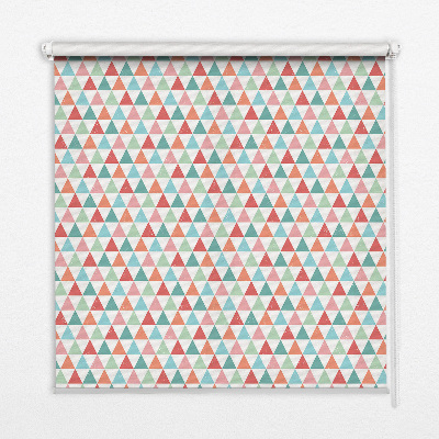 Blackout roller blind Colorful triangles