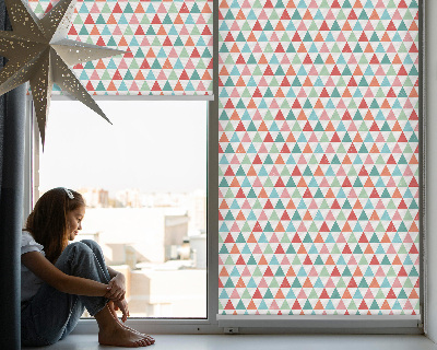 Blackout roller blind Colorful triangles