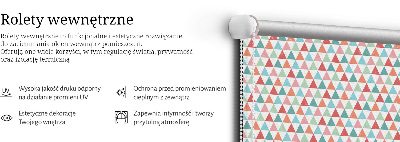 Blackout roller blind Colorful triangles