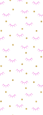 Blackout roller blind for window Drawn eyebrows and dots