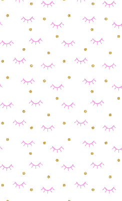 Blackout roller blind for window Drawn eyebrows and dots