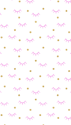 Blackout roller blind for window Drawn eyebrows and dots