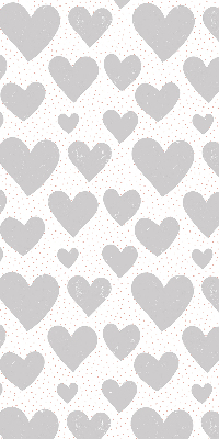 Blackout roller blind Gray hearts