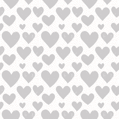 Blackout roller blind Gray hearts