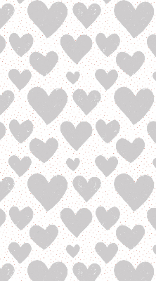 Blackout roller blind Gray hearts