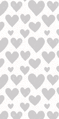 Blackout roller blind Gray hearts
