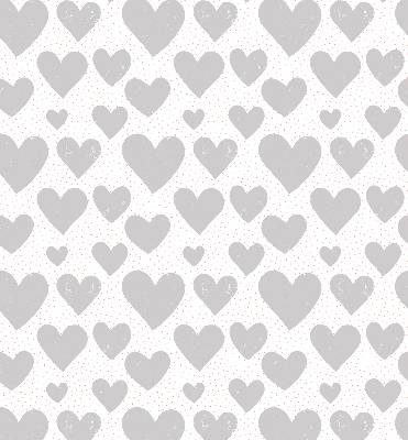 Blackout roller blind Gray hearts