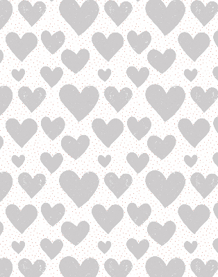 Blackout roller blind Gray hearts