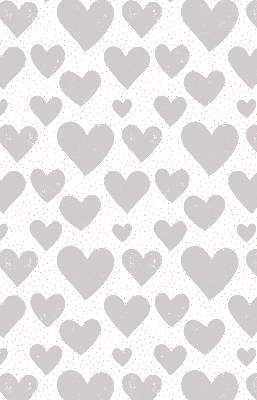 Blackout roller blind Gray hearts