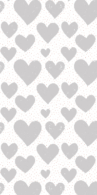 Blackout roller blind Gray hearts