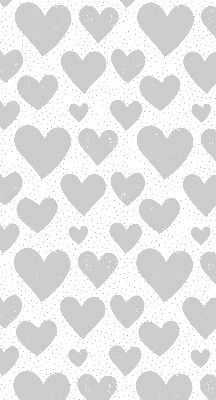 Blackout roller blind Gray hearts