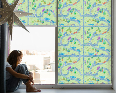 Blackout roller blind for window Streets