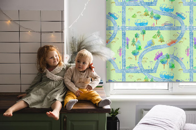 Blackout roller blind for window Streets