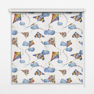 Blackout roller blind Colorful kites