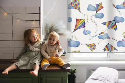 Blackout roller blind Colorful kites