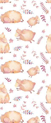 Blackout roller blind Sheep among the stars