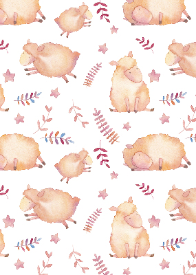Blackout roller blind Sheep among the stars