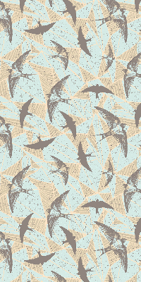 Fabric roller blind for window Swallows