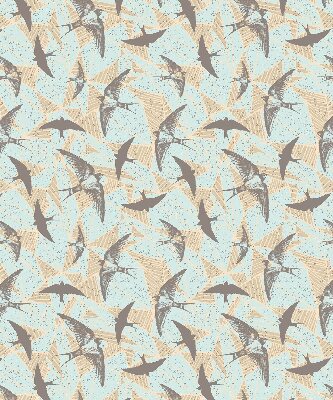 Fabric roller blind for window Swallows