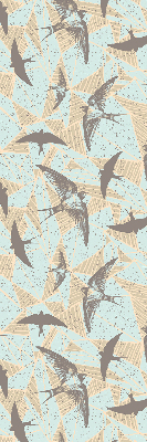 Fabric roller blind for window Swallows