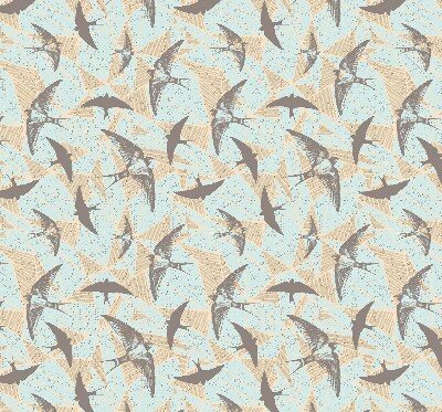Fabric roller blind for window Swallows