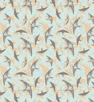 Fabric roller blind for window Swallows