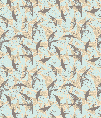 Fabric roller blind for window Swallows