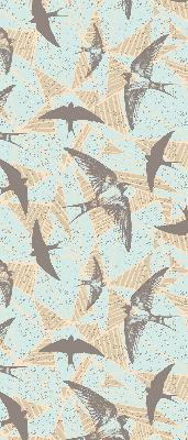 Fabric roller blind for window Swallows