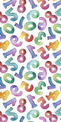 Blackout roller blind Colorful numbers