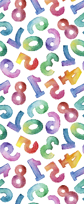 Blackout roller blind Colorful numbers