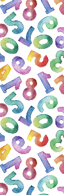 Blackout roller blind Colorful numbers