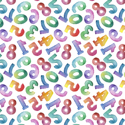 Blackout roller blind Colorful numbers