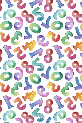 Blackout roller blind Colorful numbers