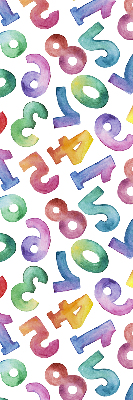 Blackout roller blind Colorful numbers