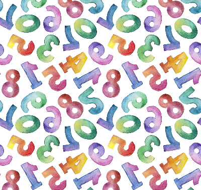 Blackout roller blind Colorful numbers
