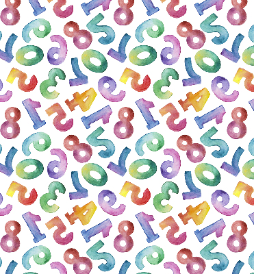 Blackout roller blind Colorful numbers