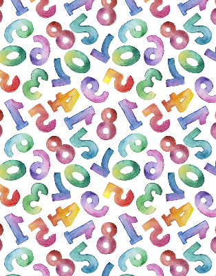 Blackout roller blind Colorful numbers